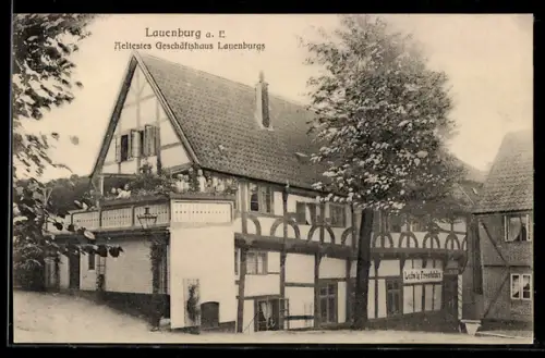 AK Lauenburg a. E., Ältestes Geschäftshaus Lauenburgs