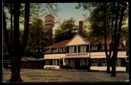 AK Travemünde, Restaurant in der Liebesallee Autoliebchen