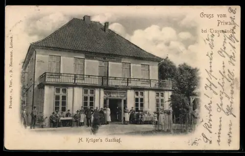 AK Priwall bei Travemünde, H. Krüger`s Gasthof