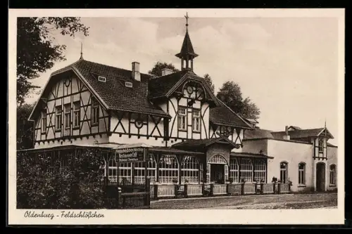 AK Oldenburg / O., Restaurant Feldschlösschen