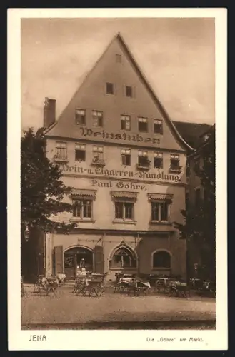 AK Jena, Gasthaus Weinstube Paul Göhre am Markt