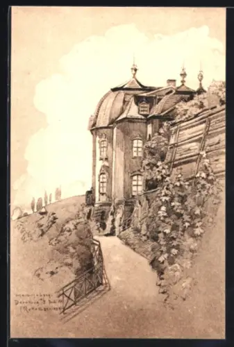 Künstler-AK Dornburg a. Saale, Das Rokokoschloss