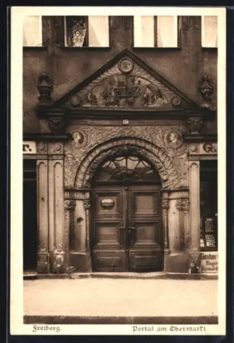 AK Freiberg i. S., Portal am Obermarkt
