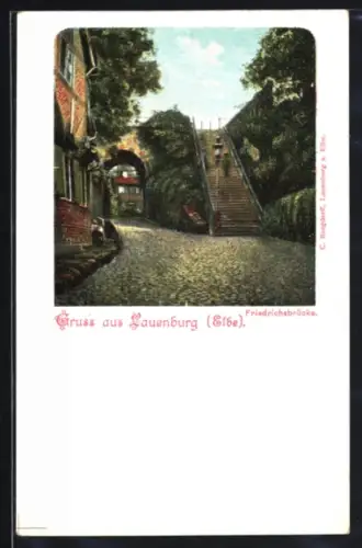 AK Lauenburg /Elbe, Friedrichsbrücke