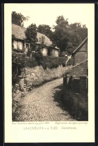 AK Lauenburg a. d. Elbe, Wohnhaus in der Grünstrasse