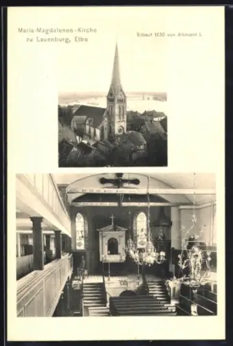 AK Lauenburg /Elbe, Maria-Magdalenen-Kirche, Innenansicht