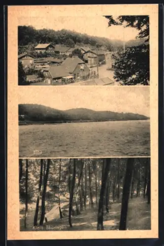 AK Tesperhude a. d. Elbe, Strassenpartie, Elbe, Klein Thüringen