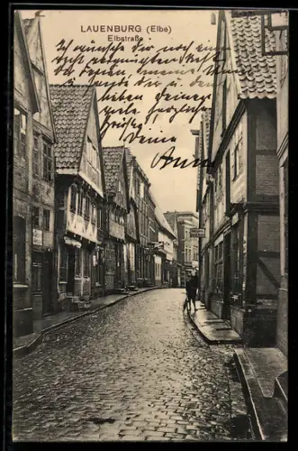 AK Lauenburg /Elbe, Fachwerkhäuser in der Elbstrasse