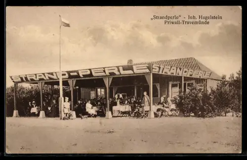 AK Travemünde, Gaststätte Strandperle auf dem Priwall, Inh. Hagelstein
