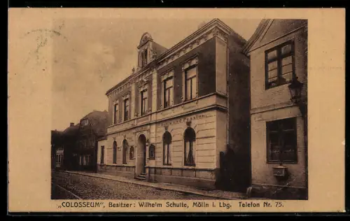 AK Mölln i. Lbg., Hotel-Pension Colosseum, Bes. Wilhelm Schulte