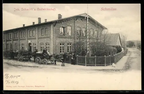 AK Schmilau, Joh. Schmidt`s Gasthof
