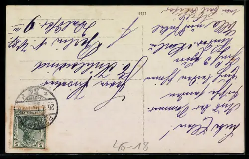 Foto-AK Familie in einem Ruderboot am Ufer