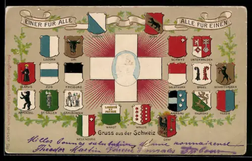 AK Schweiz, Wappen der versch. Kantone