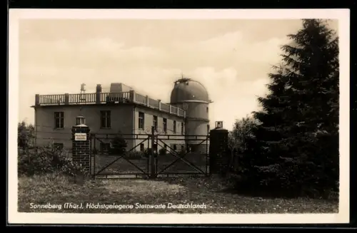 AK Sonneberg /Thür., Höchstgelegene Sternwarte in Deutschland, Observatorium