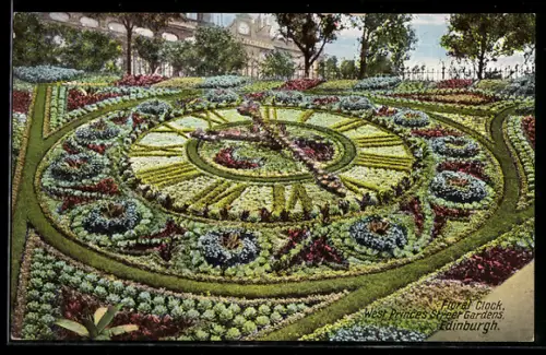 AK Edinburgh, Floral Clock in West Princes Street Gardens