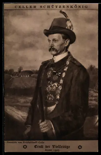 AK Celle, Celler Schützenkönig 1903, Ernst der Vielseitige