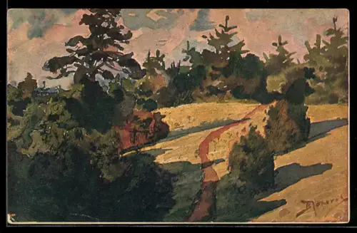 AK Sonnige Landschaft, Rotes Kreuz Russland