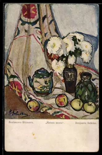 AK Nature morte, Rotes Kreuz Russland