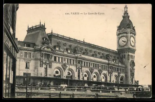 AK Paris, La Gare de Lyon