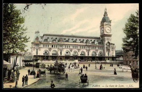 AK Paris, La Gare de Lyon