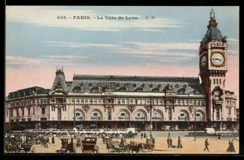 AK Paris, La Gare de Lyon