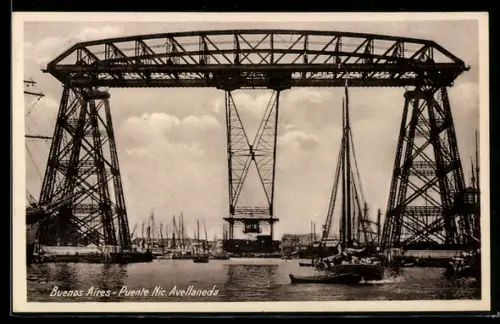 AK Buenos Aires, Puente Nic. Avellaneda