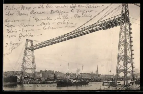 AK Rouen, Le Pont Transbordeur