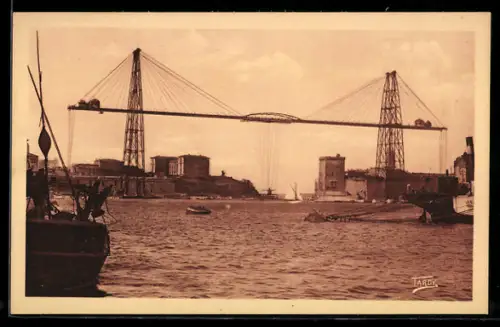 AK Marseille, Le Sortie du Vieux Port et le Pont Transbordeur