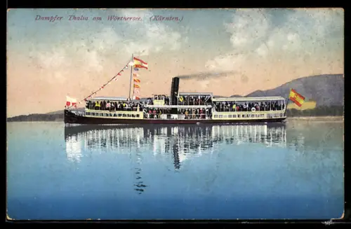AK Dampfer Thalia am Wörthersee