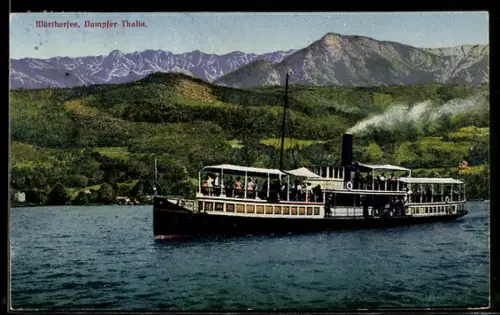 AK Dampfer Thalia auf dem Wörthersee