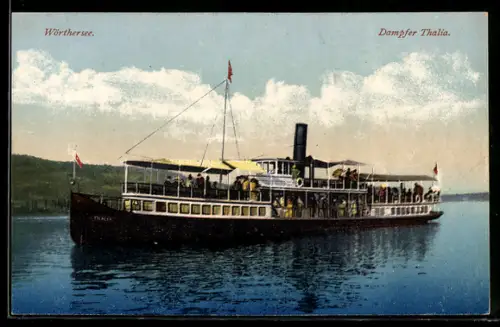 AK Binnenschiff Thalia auf dem Wörthersee