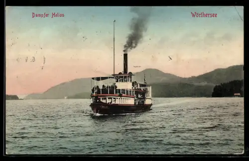 AK Salondampfer Helios auf dem Wörthersee
