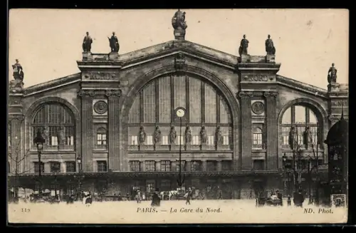 AK Paris, La Gare du Nord