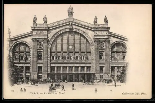 AK Paris, La Gare du Nord