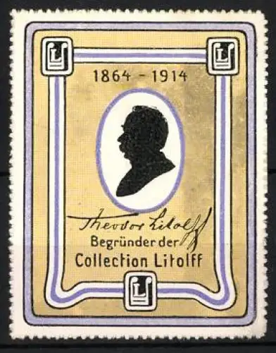 Reklamemarke Theodor Litolff Silhouette, Collection Litolff