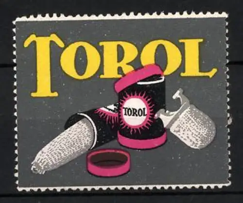 Reklamemarke Torol, Torolverpackungen und Glühstrümpfe