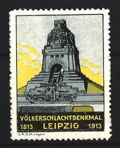 Reklamemarke Leipzig, Völkerschlachtdenkmal 1813-1913