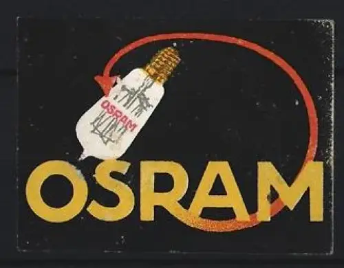 Reklamemarke OSRAM Glühlampen, Glühbirne