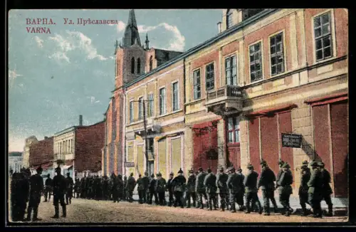 AK Varna, Soldaten im Ort