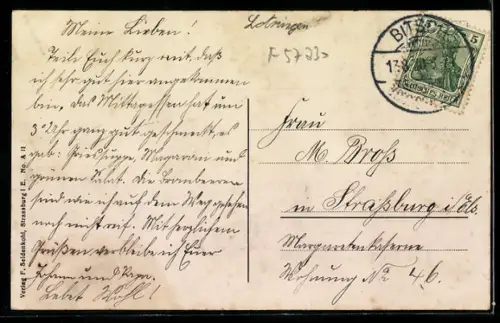 AK Bitsch /Lothr., Strassburger Tor