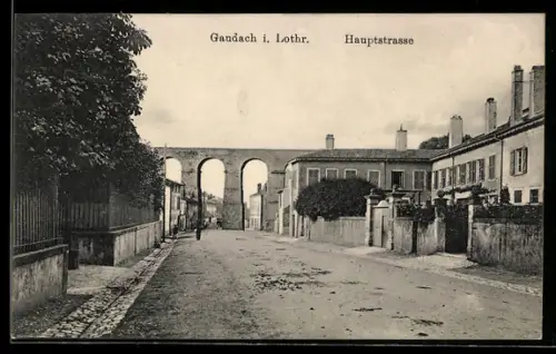 AK Gandach i. Lothr., Hauptstrasse