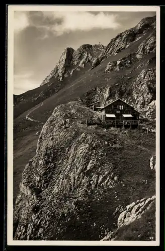 AK Pfrontner Hütte /Pfronten, Ansicht mit Aggenstein