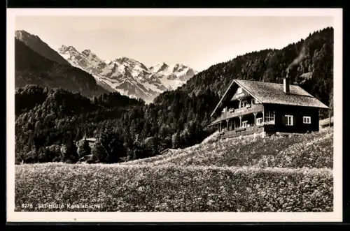 AK Ski-Hütte Karatsbichel /Oberstdorf, Berghütte-Café Gebr. Schedler