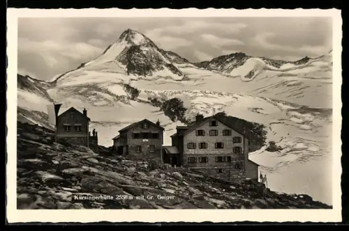 AK Kürsingerhütte, Ansicht m. Gr. Geiger