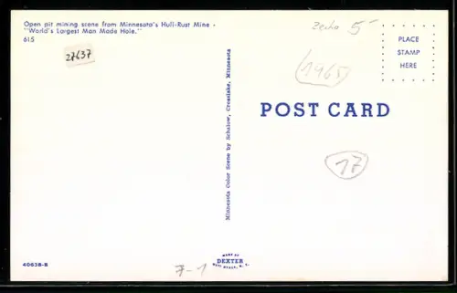 AK Hull-Rust Mine /Minnesota, Open pit mining scene