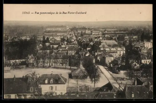 AK Sens, Vue panoramique de la Rue Victor-Guichard