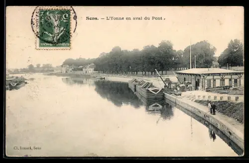 AK Sens, L`Yonne en aval du Pont