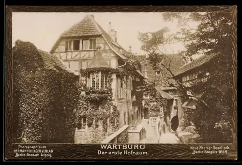 Foto-AK NPG Nr. 843: Wartburg, Der erste Hofraum