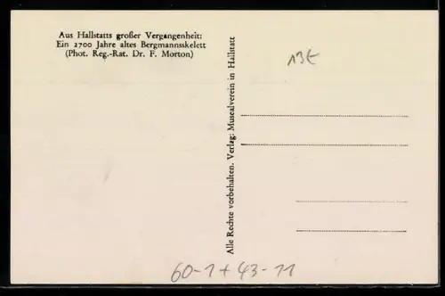 AK Hallstatt, Bergmannsskelett