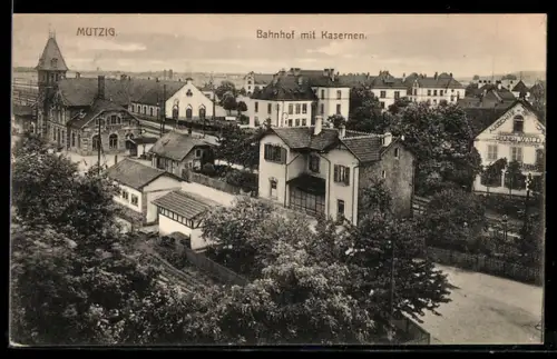AK Mutzig, Bahnhof mit Kasernen
